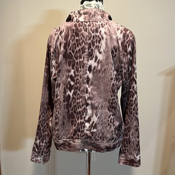 Erin London Animal Print Lightweight Jacket - Picture 2 of 4